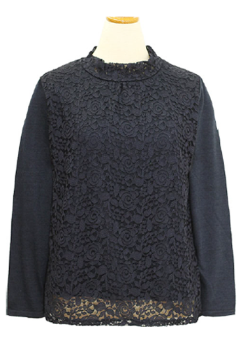 black lace long sleeves