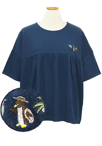 navy blue short sleeve